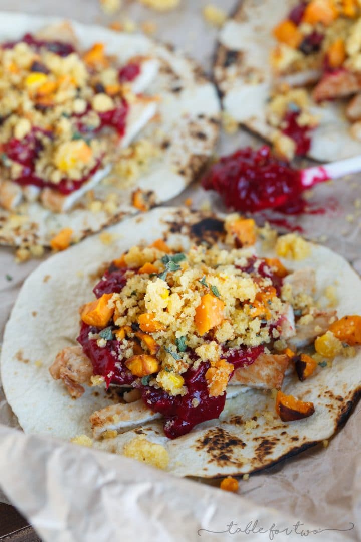 loaded Thanksgiving tacos