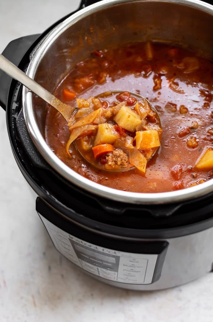 cabbage soup in the Instant Pot