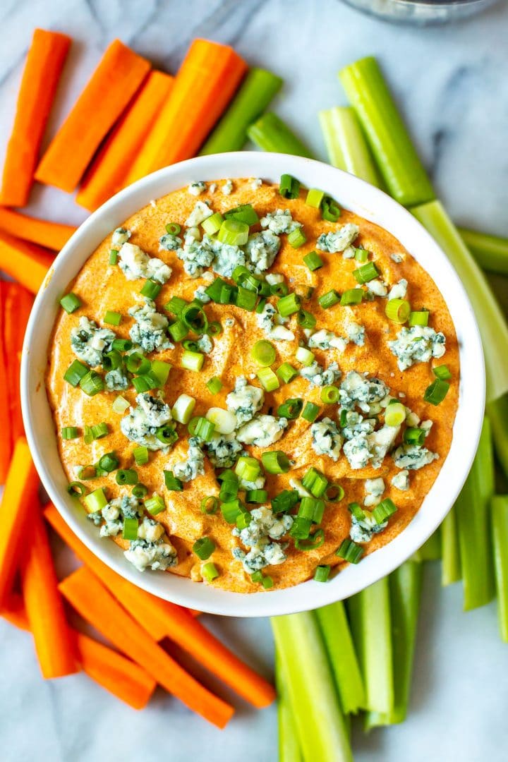 Crockpot buffalo chicken dip