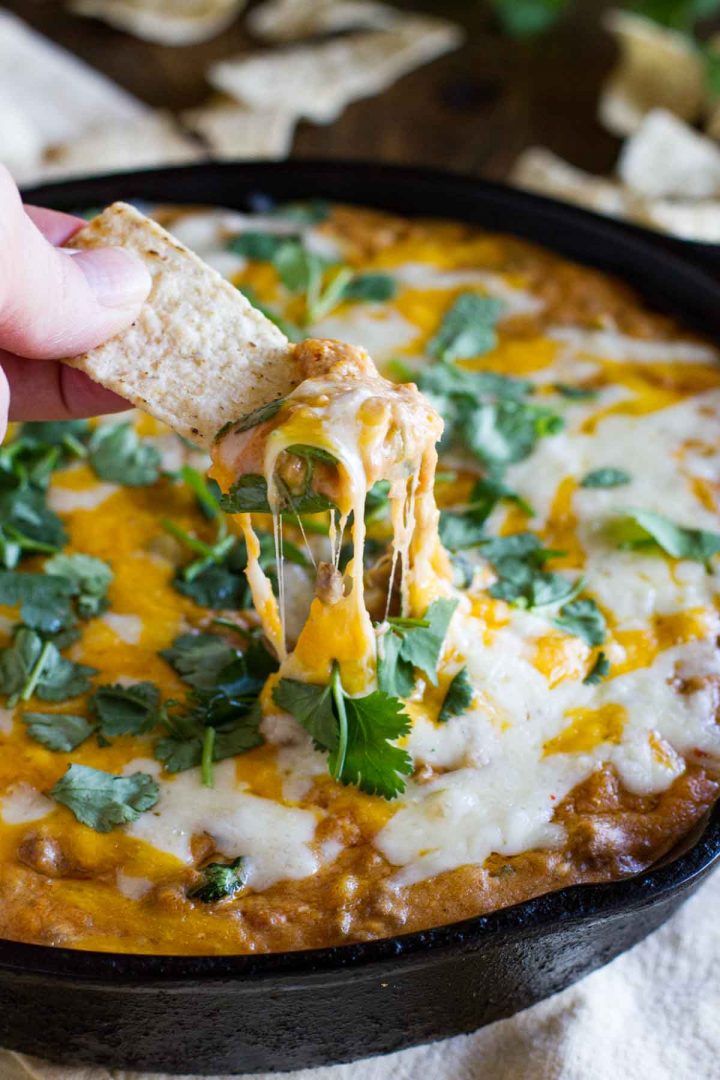 hot beef and bean dip