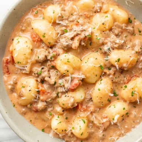 Ground Beef Gnocchi • Salt & Lavender