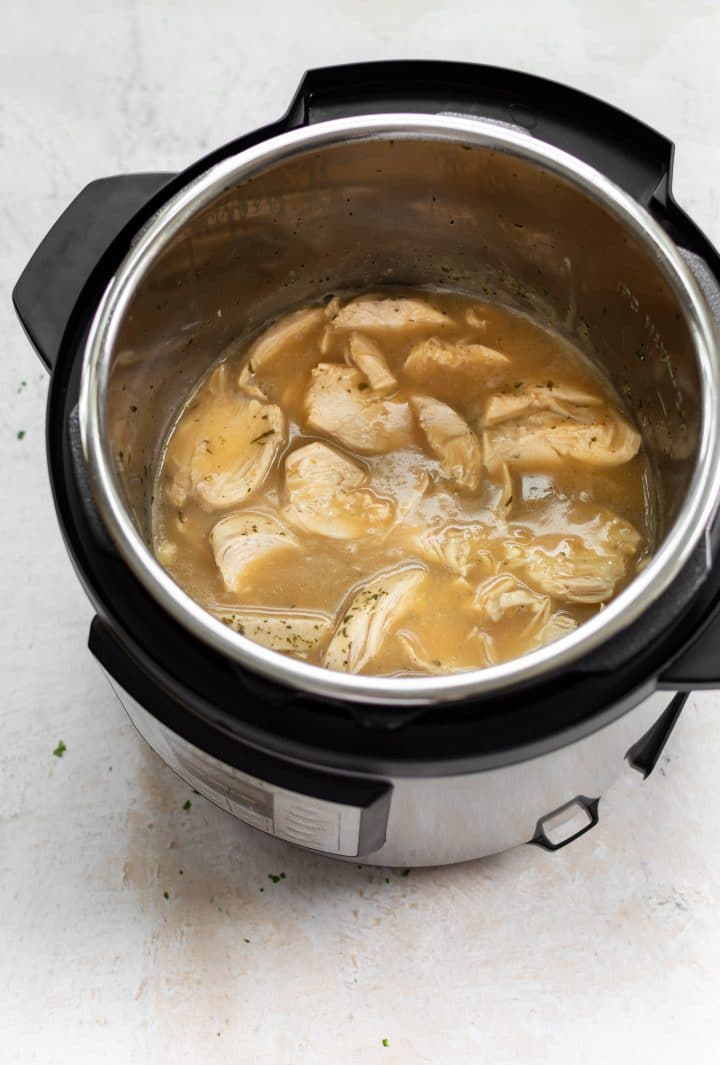 the BEST Instant Pot chicken and gravy!