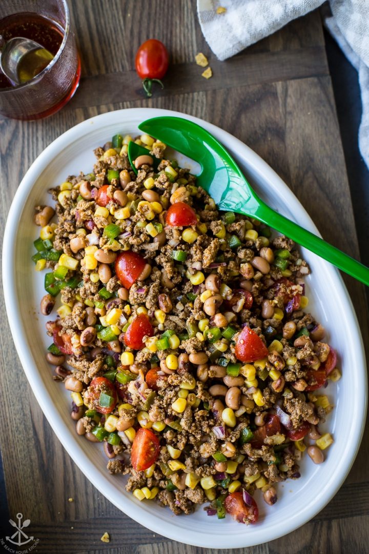 ground turkey cowboy caviar