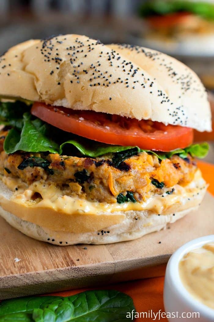 sweet potato spinach ground turkey burgers