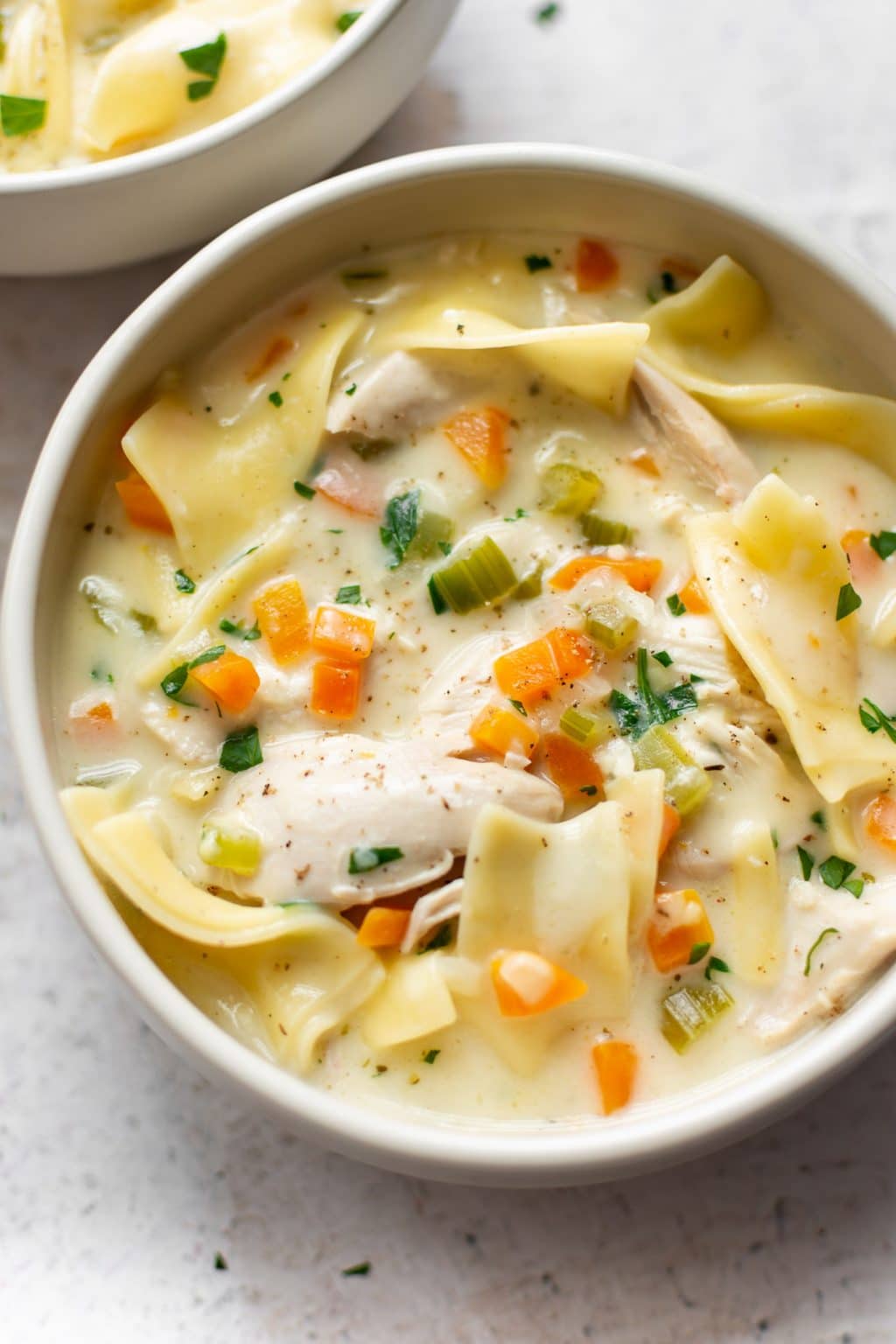 Easy Creamy Chicken Noodle Soup