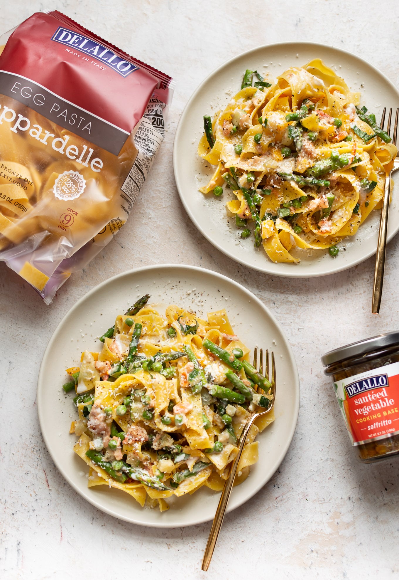 Creamy Pasta Primavera • Salt & Lavender