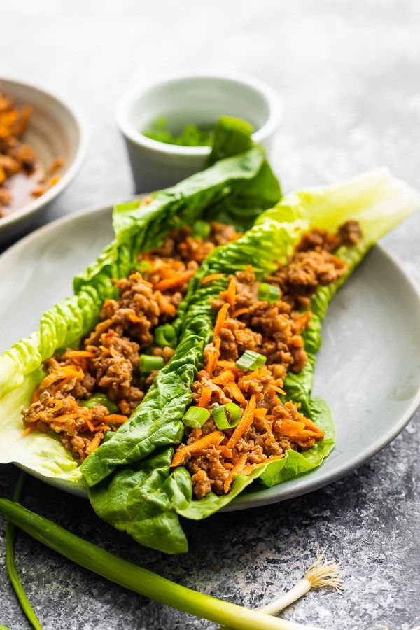 Instant Pot ground turkey lettuce wraps