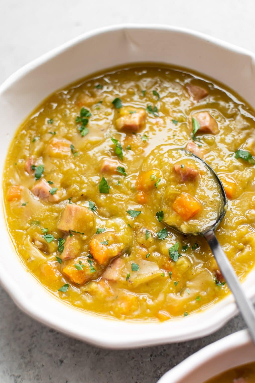 Instant Pot Split Pea Soup (with ham OR vegetarian) • Salt & Lavender