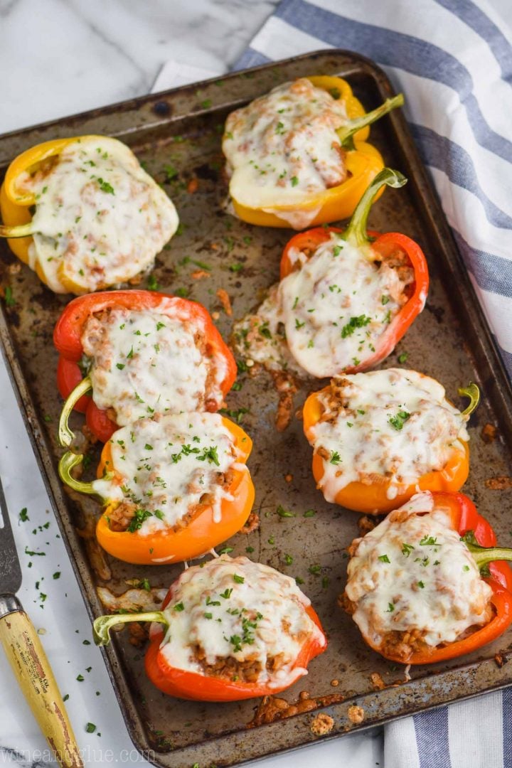 lighter ground turkey stuffed peppers