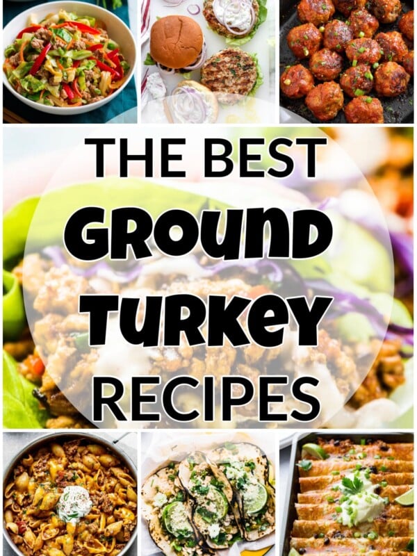 the best ground turkey recipes collage