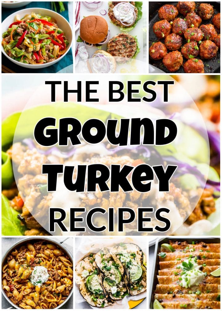 the best ground turkey recipes collage