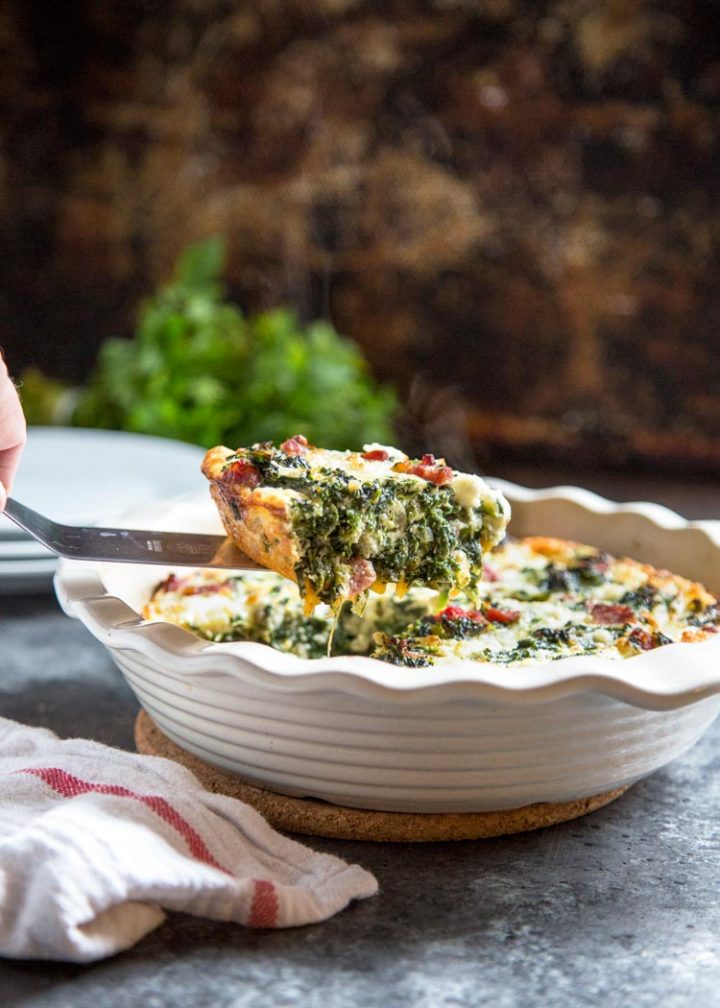 crustless spinach quiche