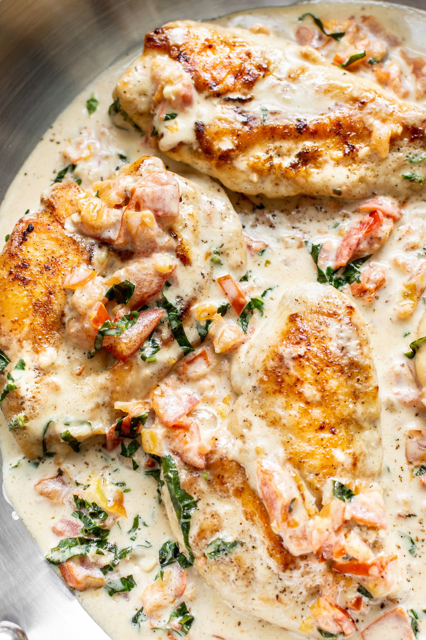 Creamy Tomato Basil Chicken • Salt & Lavender