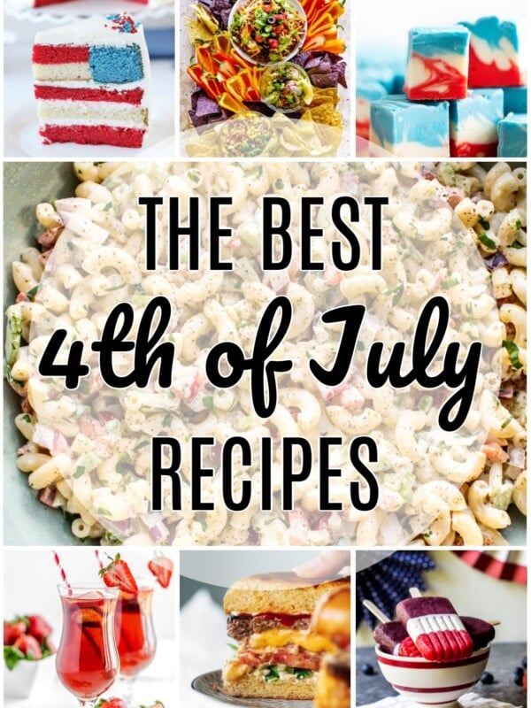 collage of the best 4th of July recipes roundup