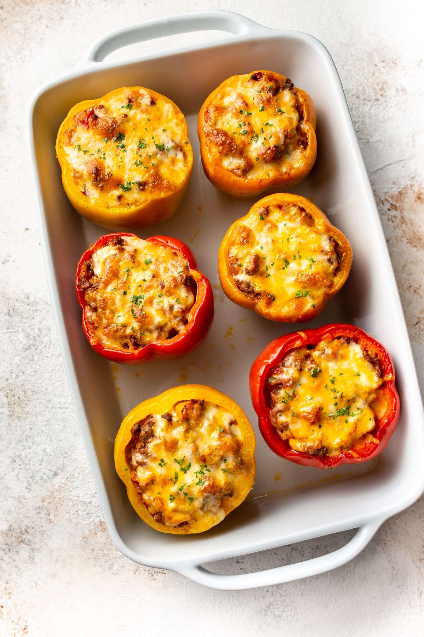 Ground Beef Stuffed Peppers • Salt & Lavender