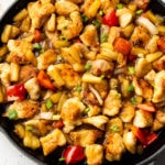 pineapple chicken in a skillet