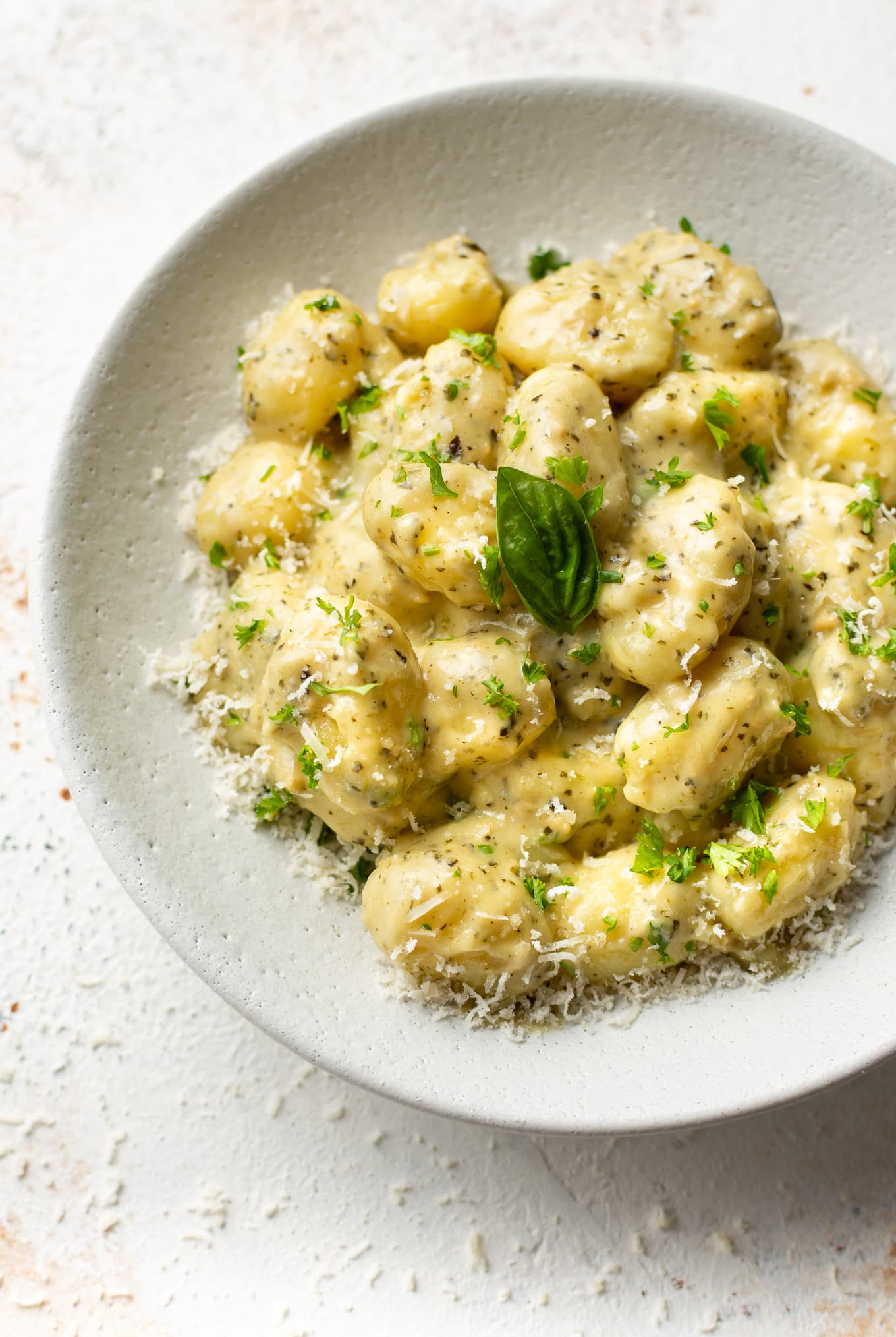Creamy Pesto Gnocchi • Salt & Lavender