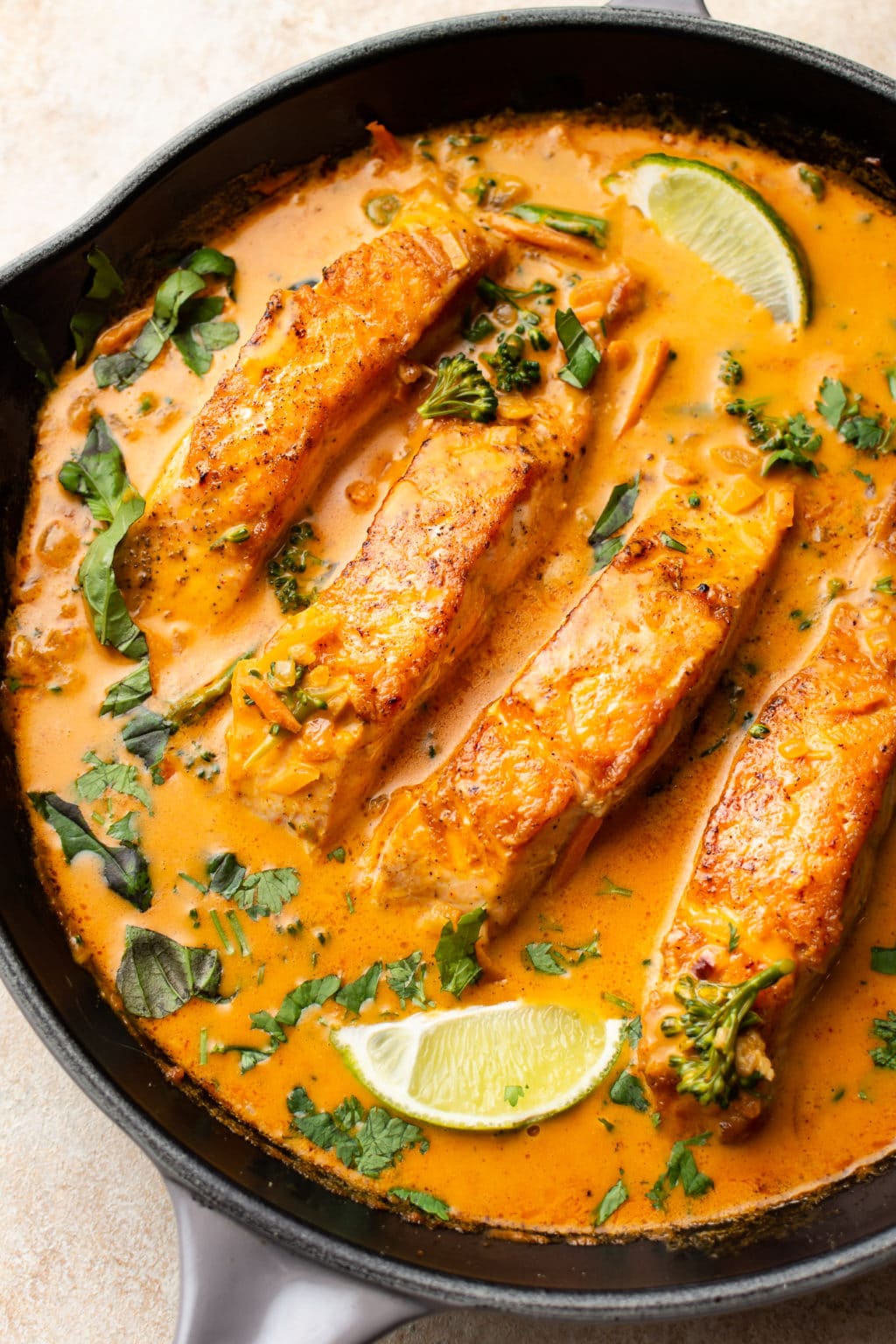 Salmon Coconut Curry (Thai Inspired) • Salt & Lavender