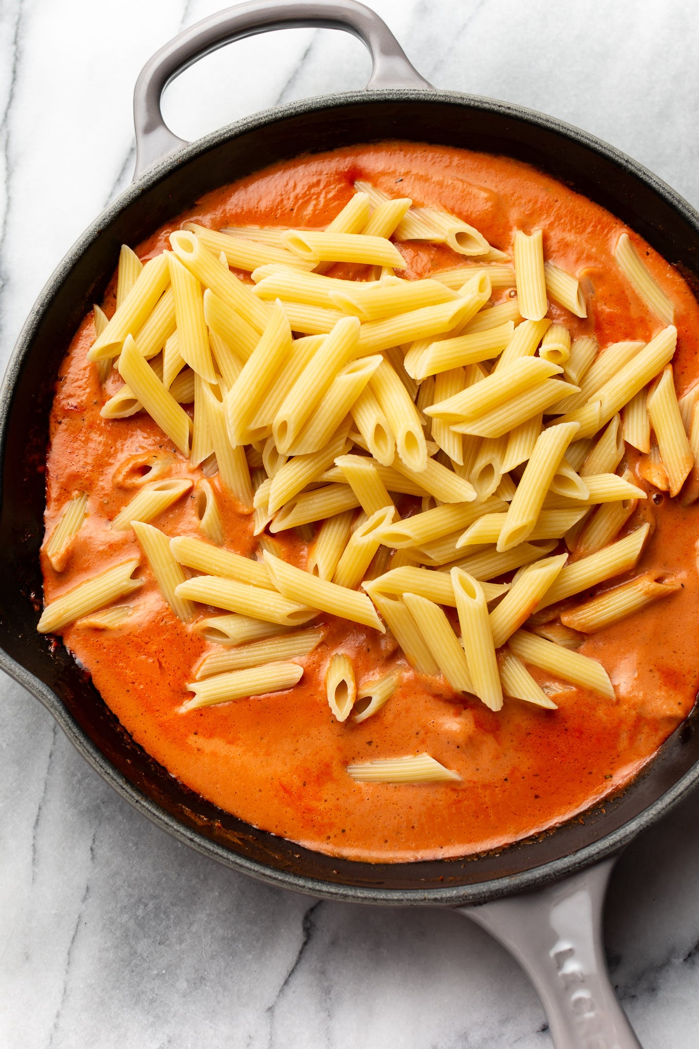 Super Easy Creamy Tomato Pasta • Salt &amp; Lavender