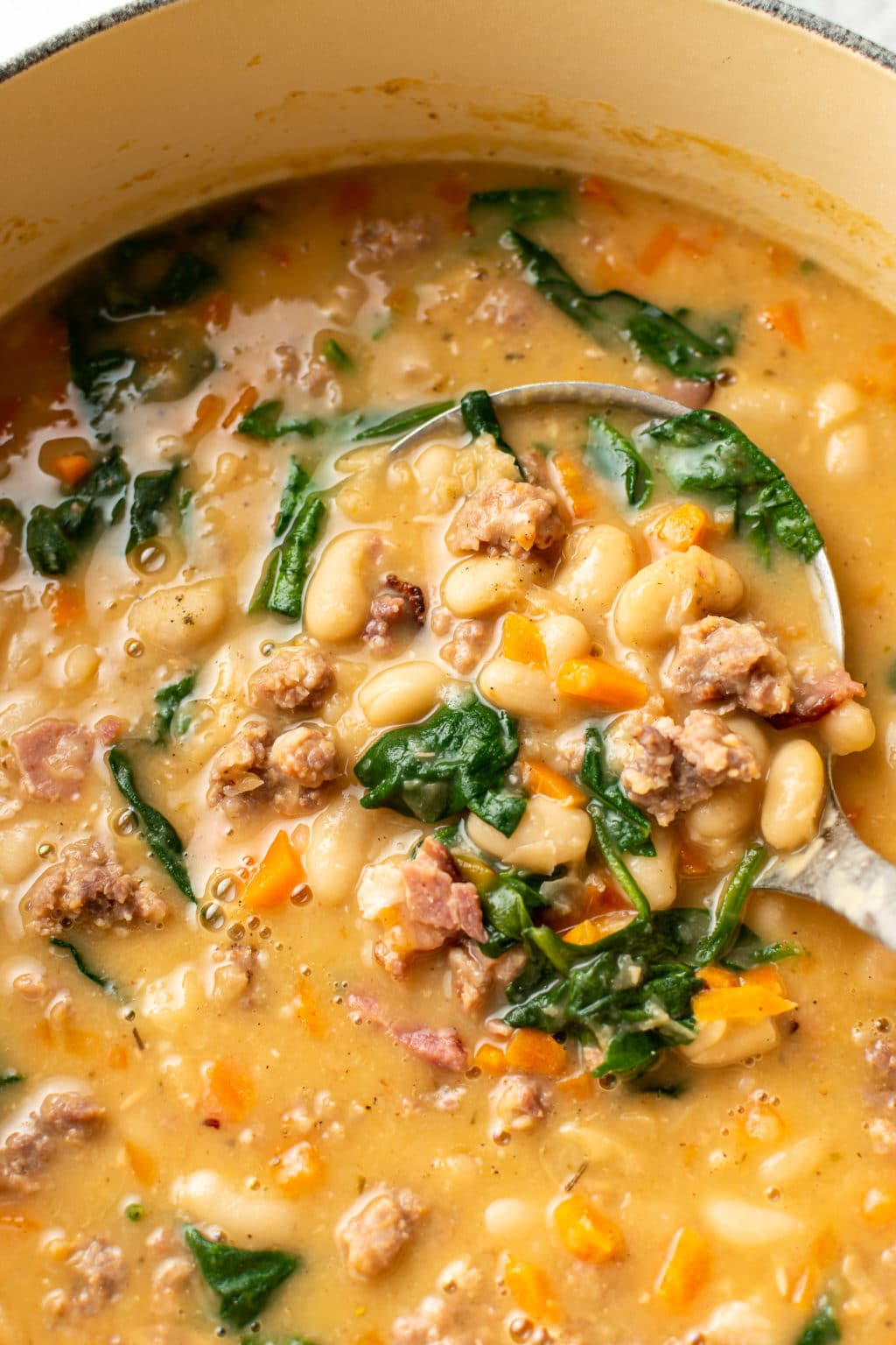 Italian Sausage White Bean Soup • Salt & Lavender