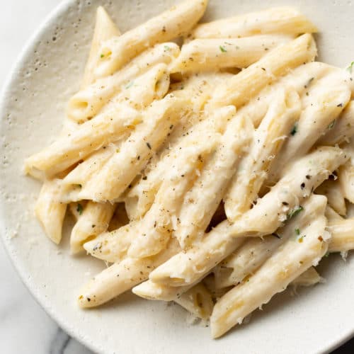 Creamy Penne Pasta • Salt & Lavender