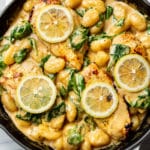 the best creamy chicken gnocchi in a skillet