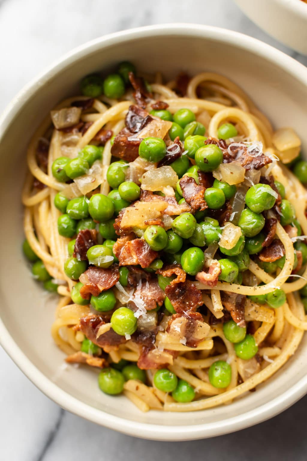 Bacon and Pea Pasta • Salt & Lavender