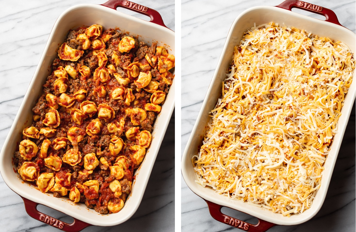 Baked Tortellini (Tomato & Meat Sauce) • Salt & Lavender