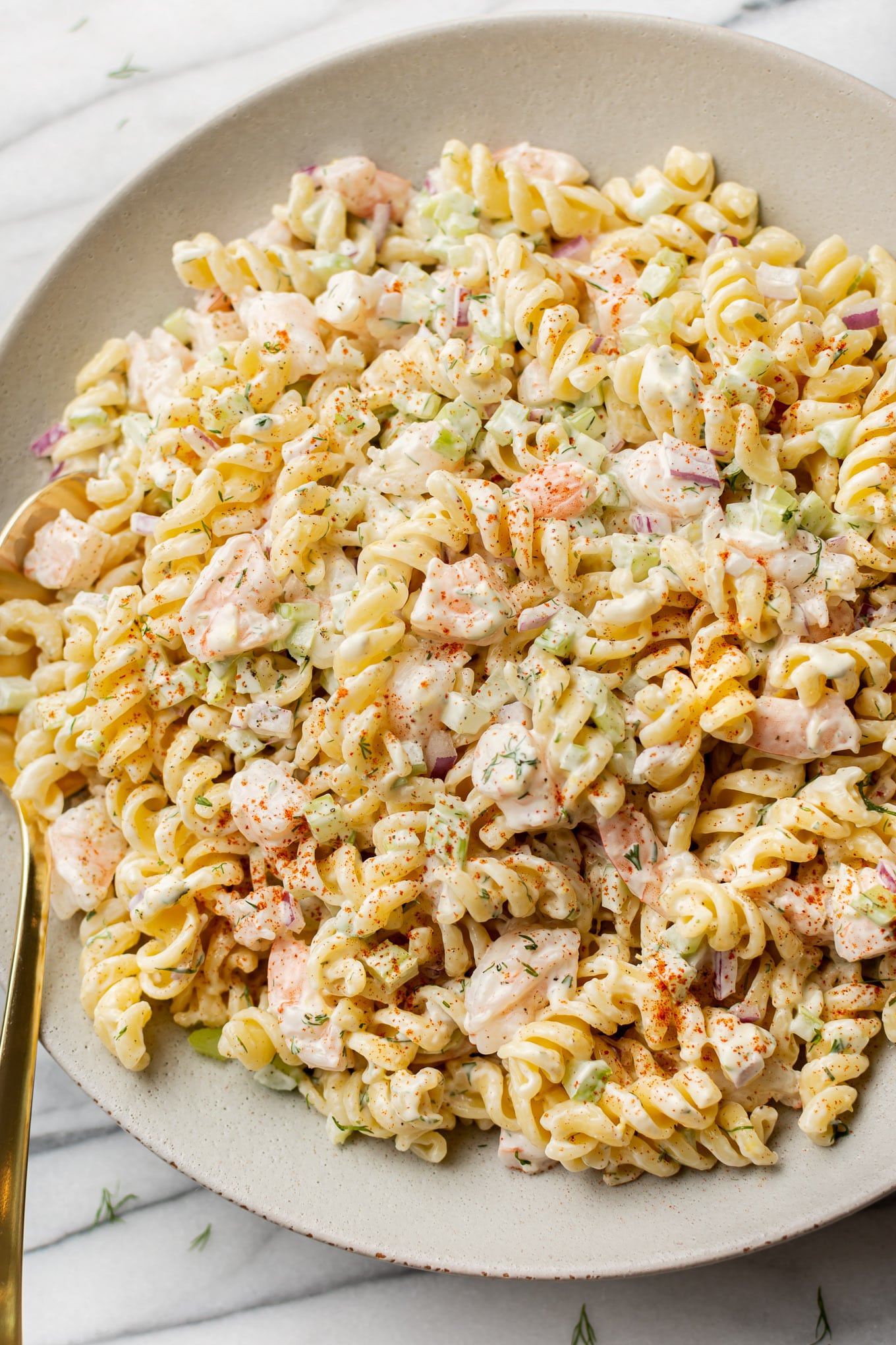 Shrimp Pasta Salad • Salt & Lavender