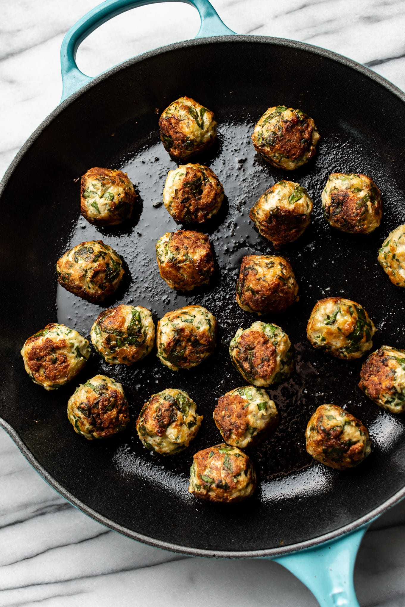 Chicken and Spinach Meatballs • Salt & Lavender