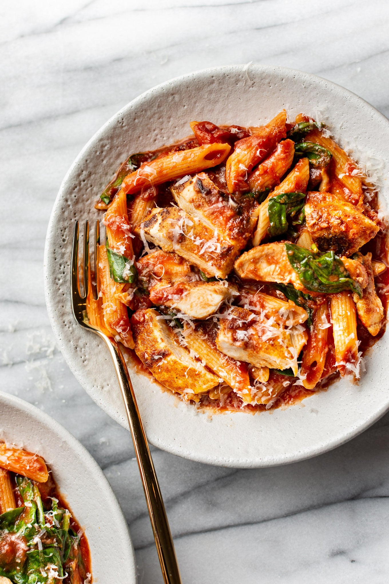 Baked Linguine With Spicy Tomato-Cream Sauce