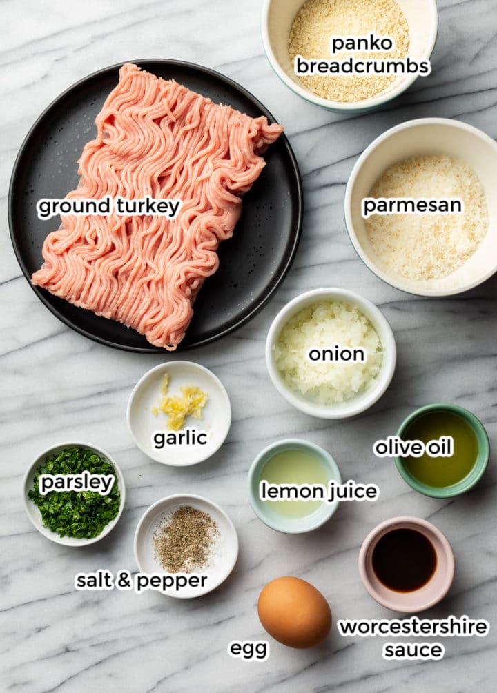 ground turkey meatball ingredients