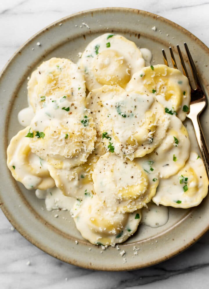 White Wine Cream Sauce for Ravioli • Salt & Lavender