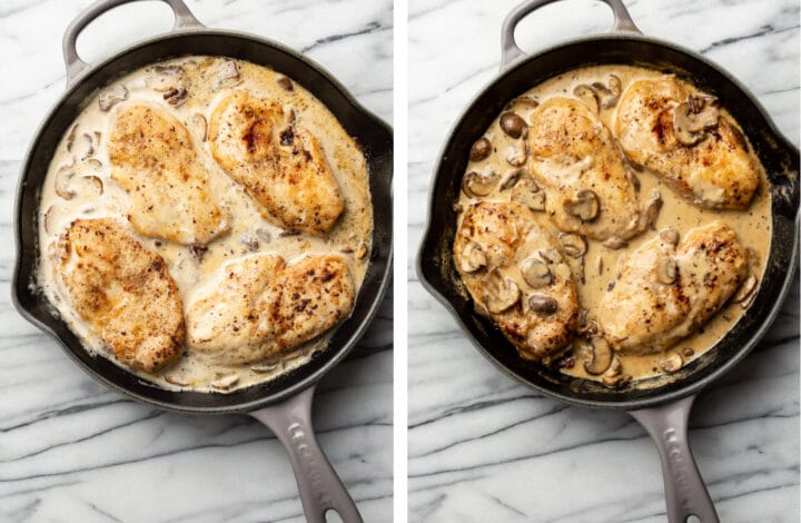 making cream sauce for chicken riesling