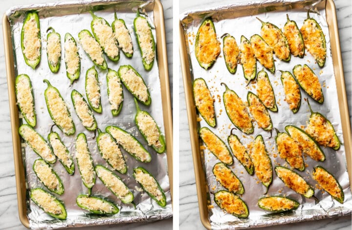 jalapeno poppers before and after baking