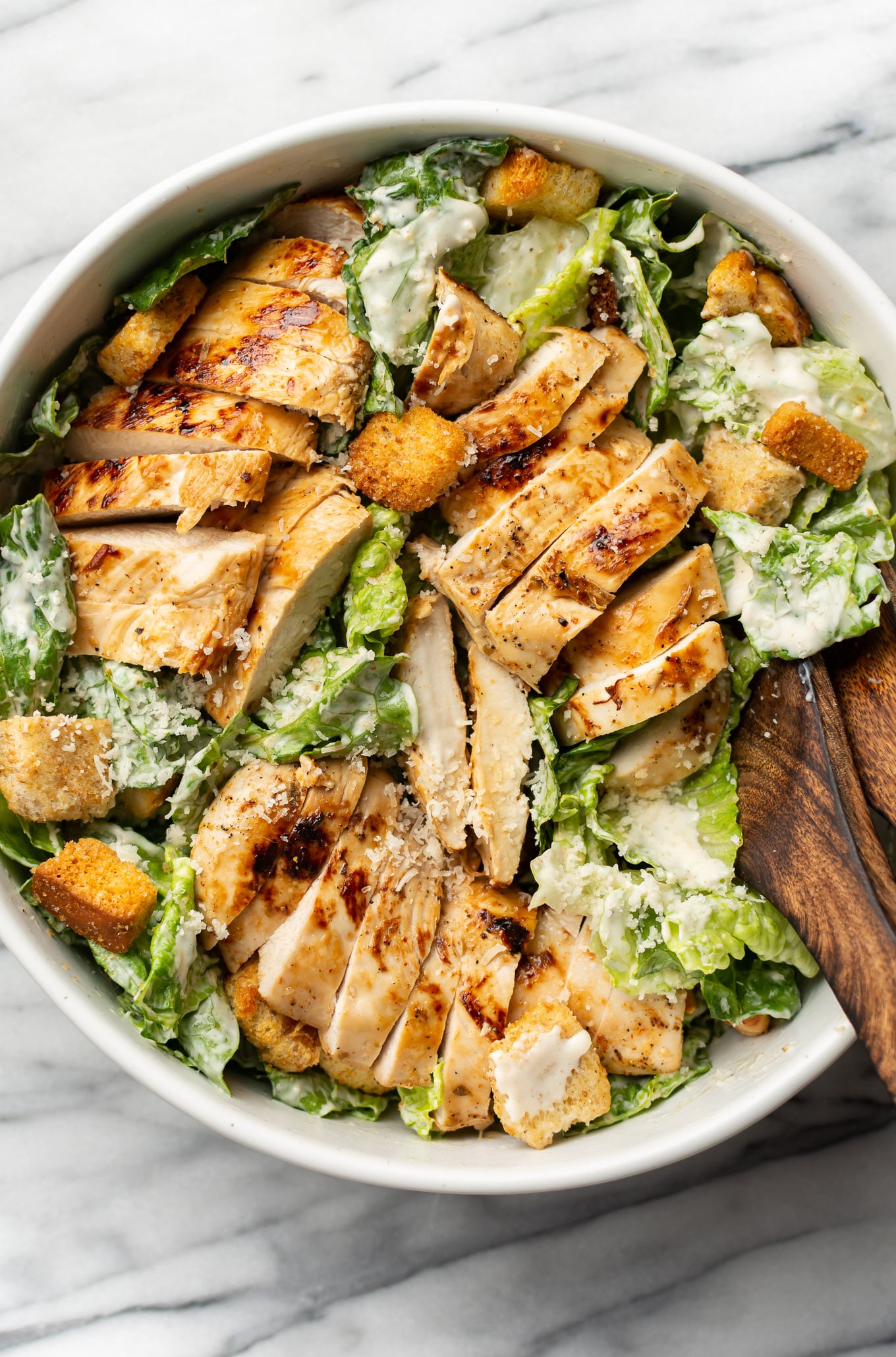 Cajun Chicken Caesar Salad • Salt & Lavender