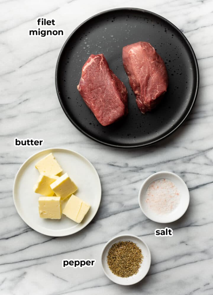 ingredients for filet mignon