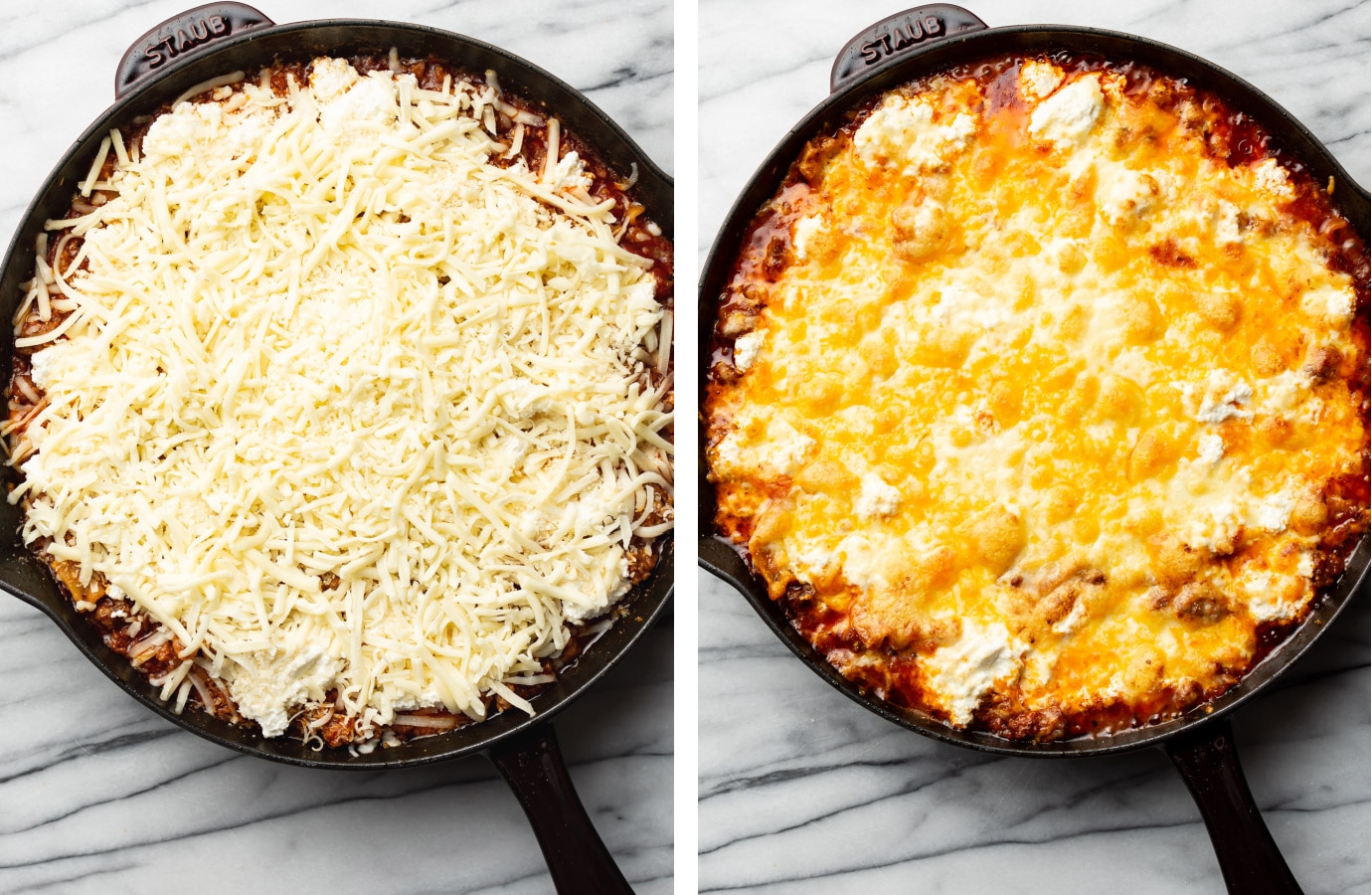 Easy skillet lasagna salt lavender