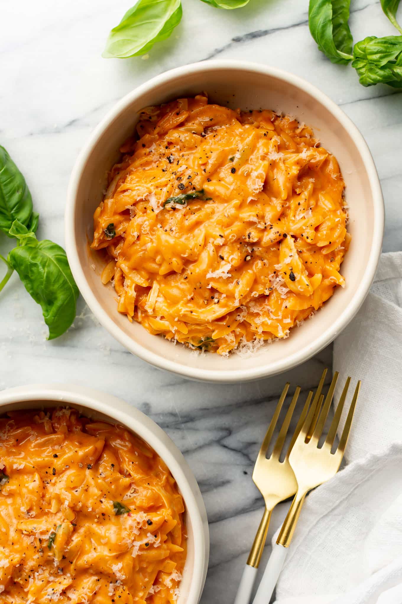 Orzo alla Vodka with Chicken