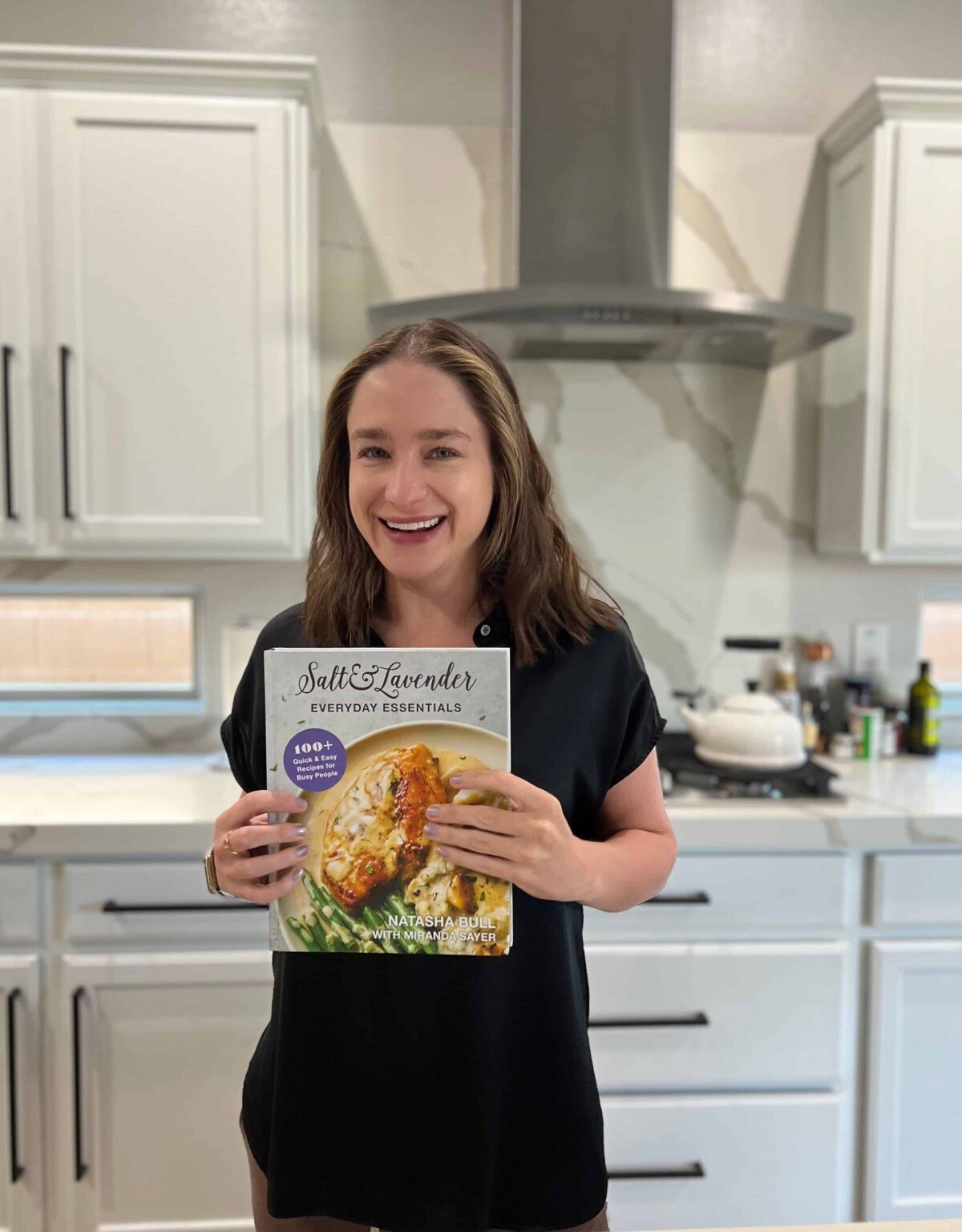 natasha with cookbook