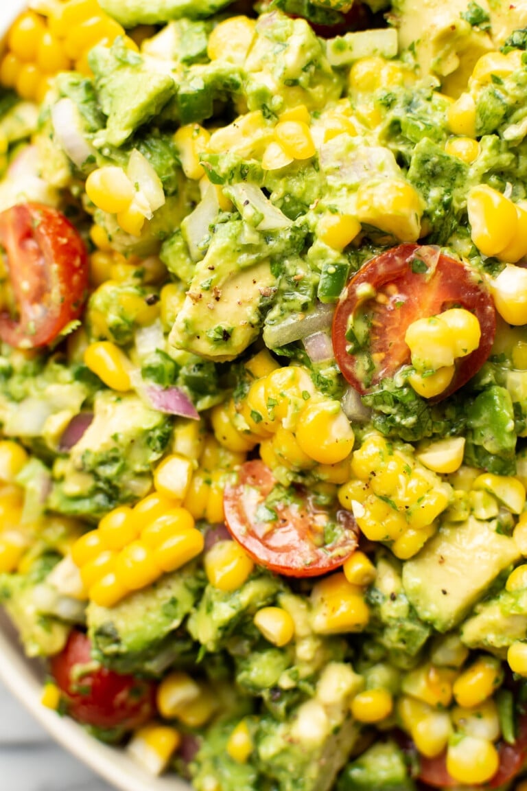 Avocado Corn Salad Salt Lavender
