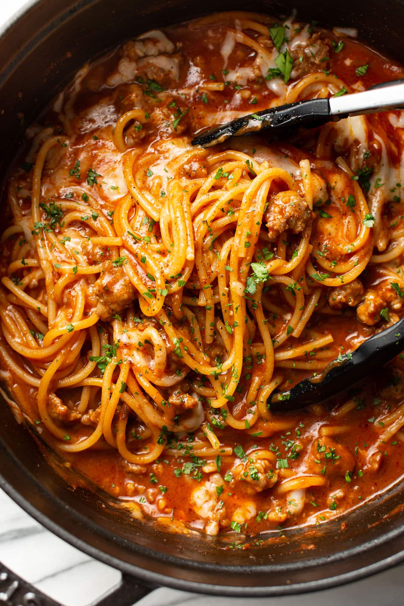 One Pot Italian Sausage Pasta