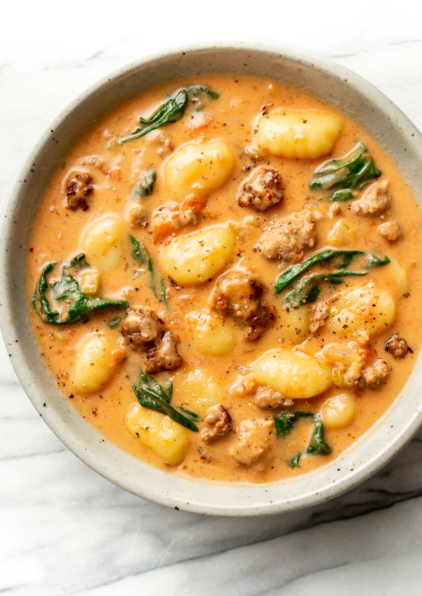 Creamy Italian Sausage Gnocchi Soup