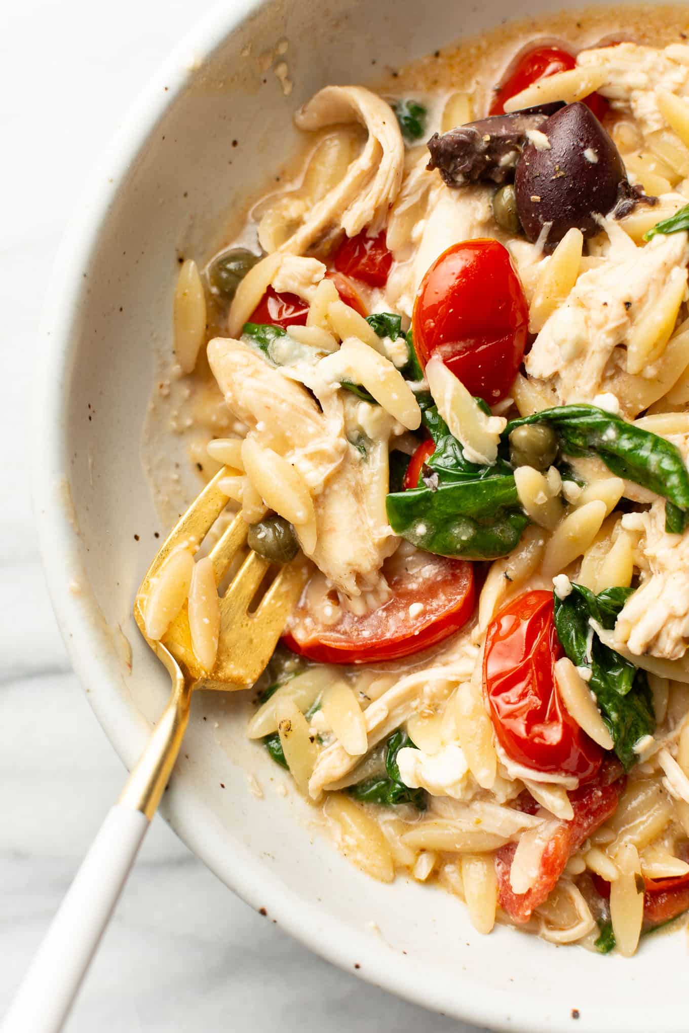 Mediterranean Chicken Orzo