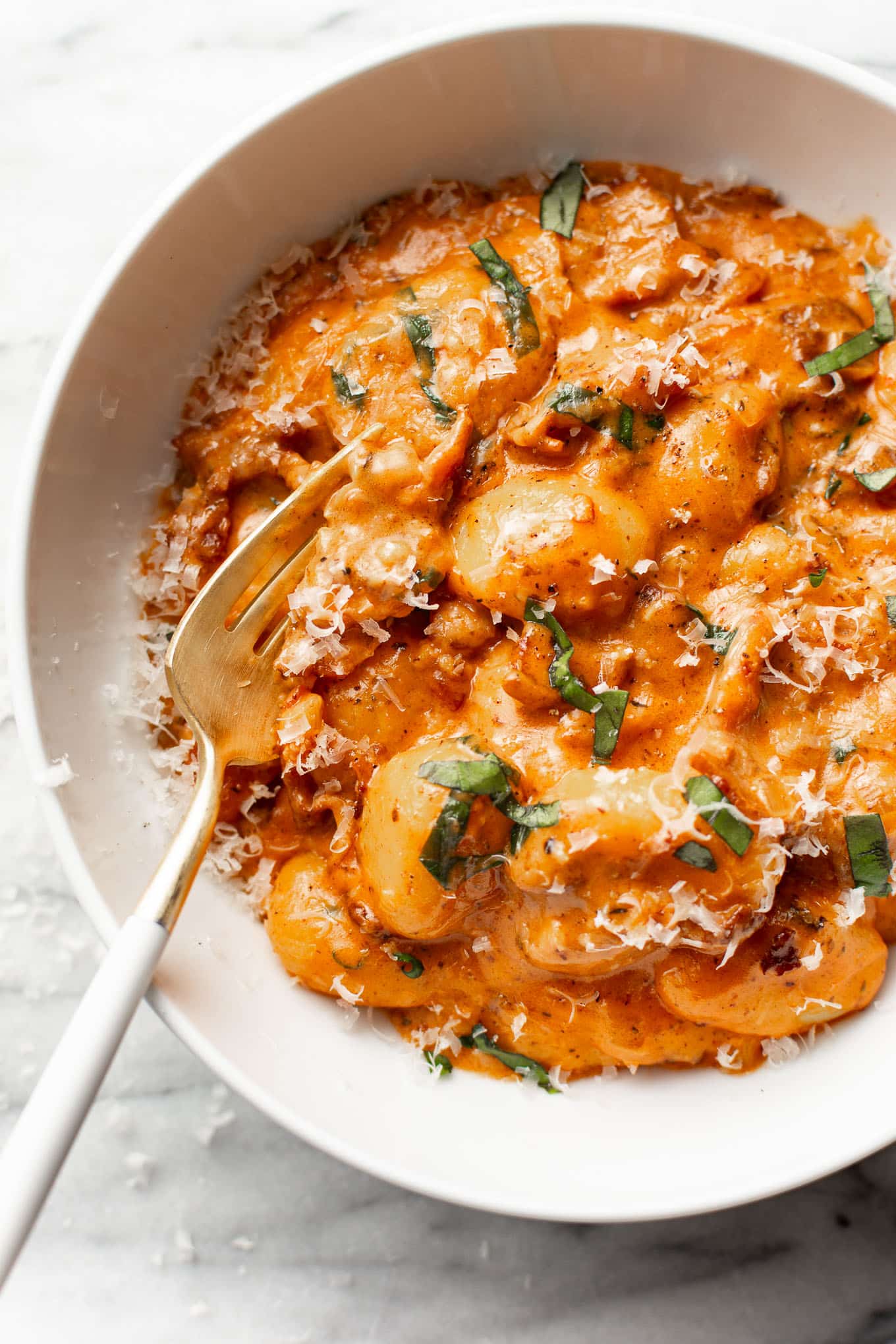 Spicy Tomato Gnocchi with Bacon