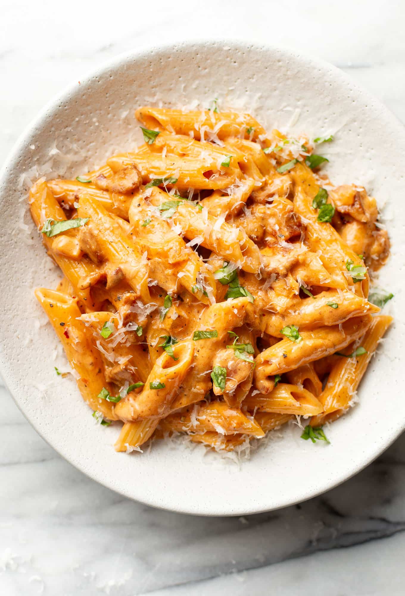 Spicy Bacon Tomato Pasta