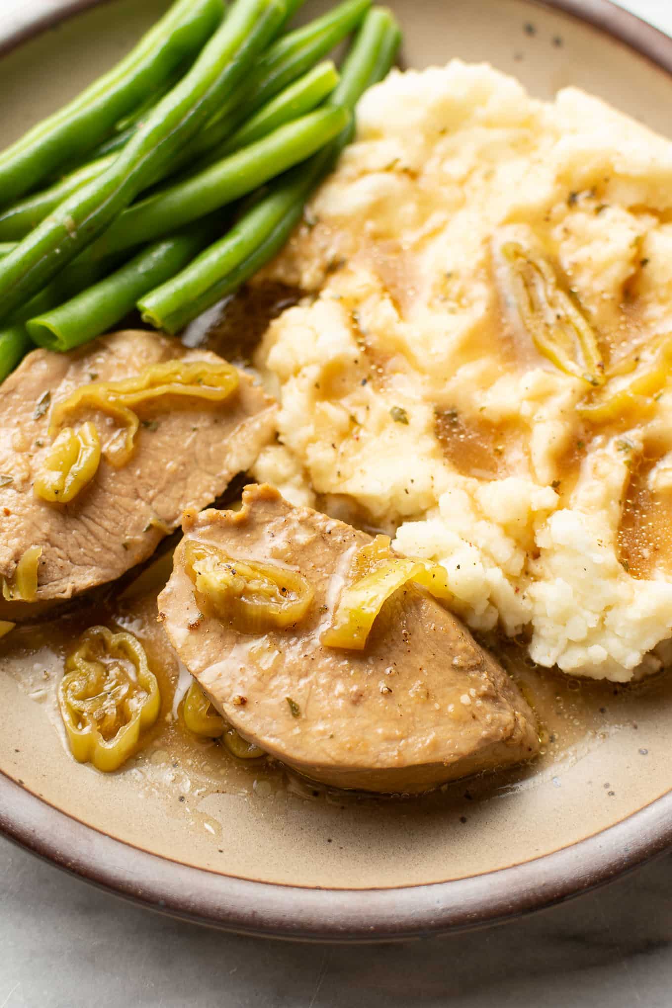 Mississippi Slow Cooker Pork Tenderloin